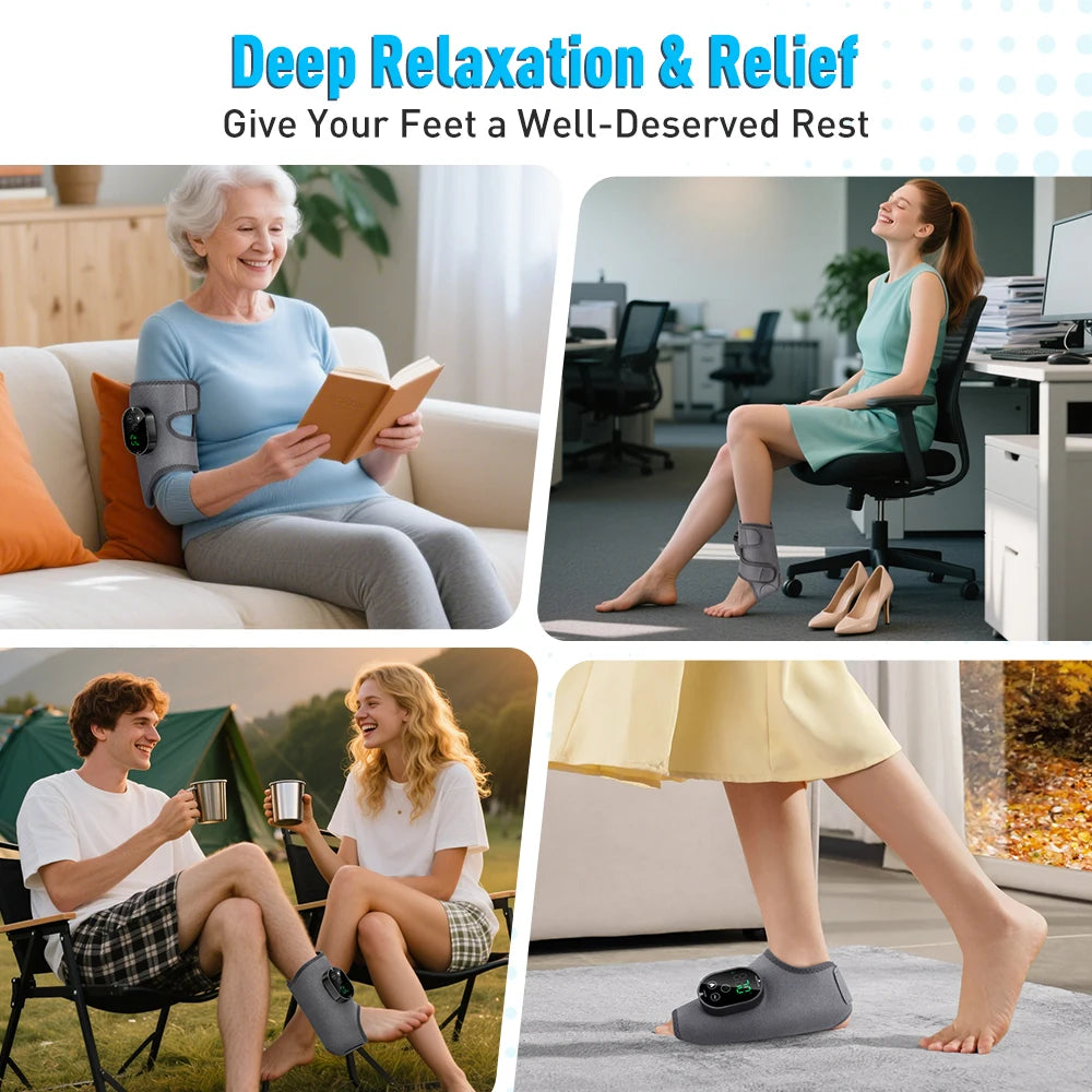 Heated Vibration Massager for Ankle, Calf, and Foot