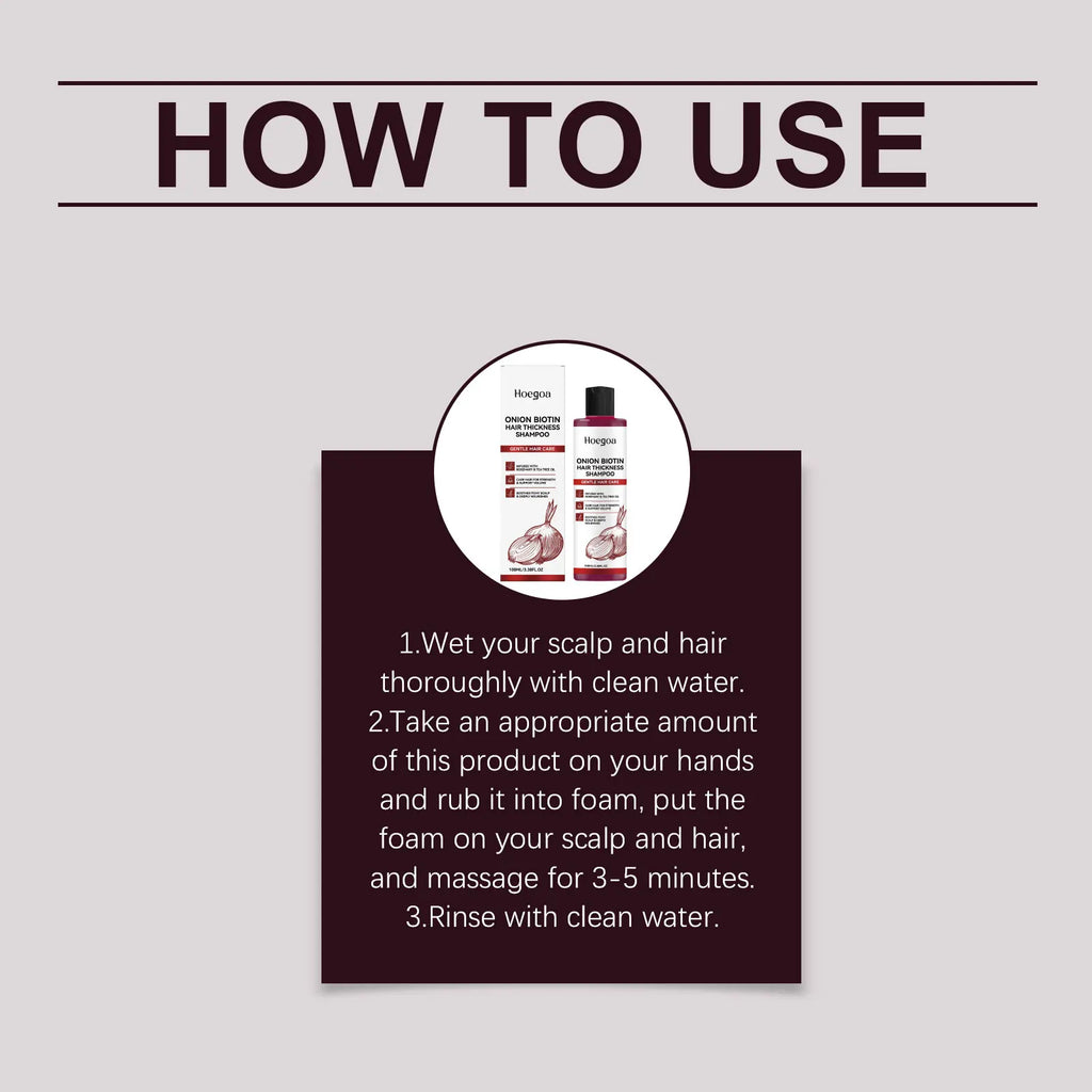 Onion Biotin Volumizing Shampoo for Hair Growth