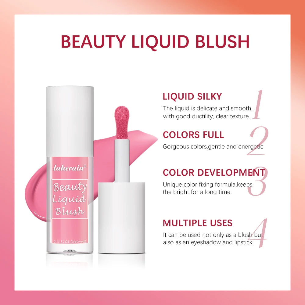 Waterproof Long-Lasting Liquid Cheek Blush - 3