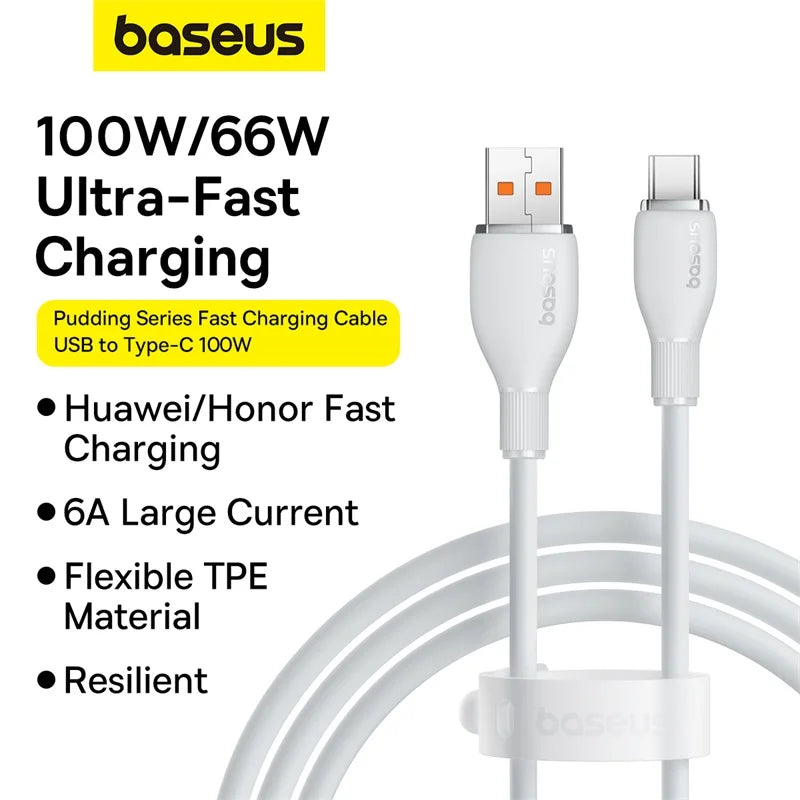 100W Fast Charging USB-C Data Cable