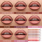 Waterproof Felt-Tip Lip Liner for Sculpting and Contouring