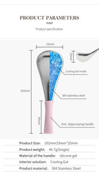 Stainless Steel Facial Cryo Sticks for Skin Puffiness and Massage