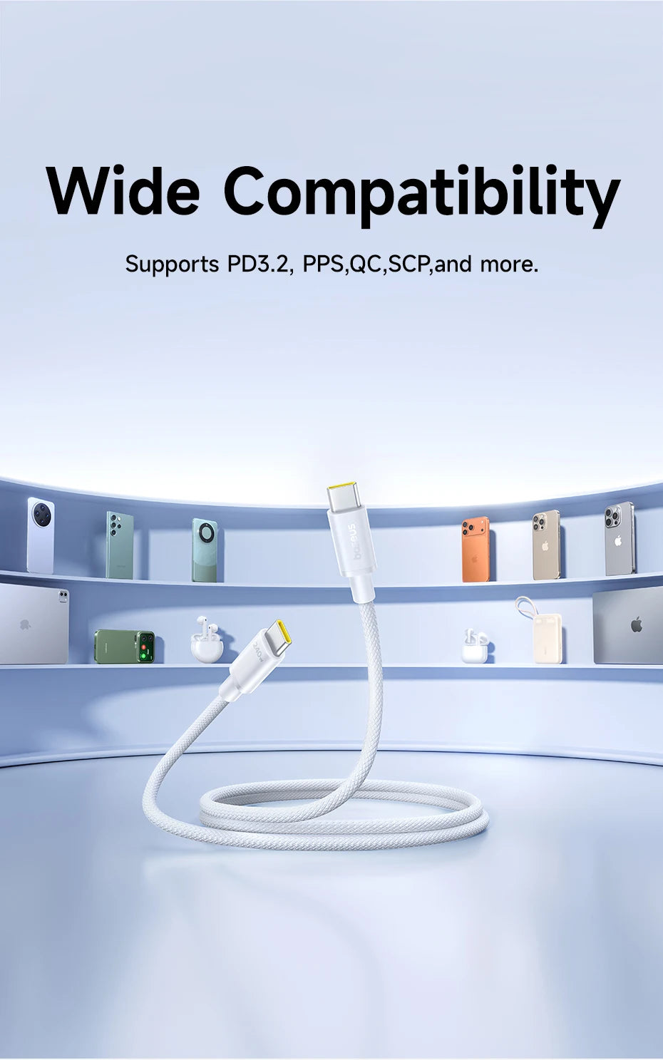 240W USB-C to USB-C Fast Charging and Data Sync Cable
