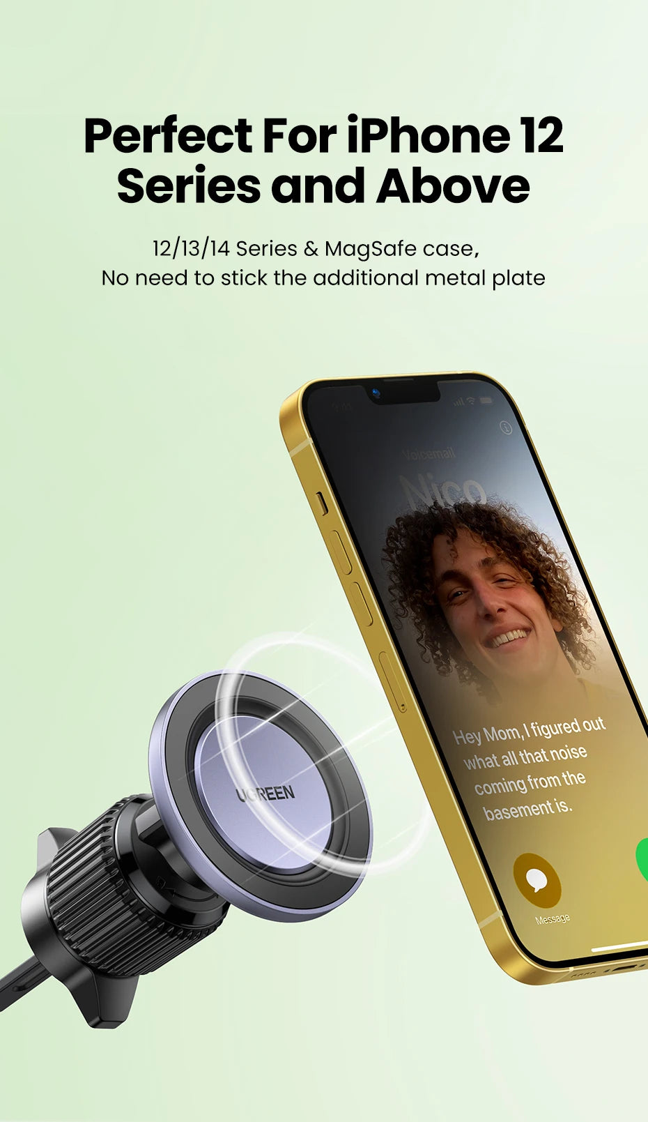 Magnetic Air Vent Car Phone Holder for Smartphones - 10