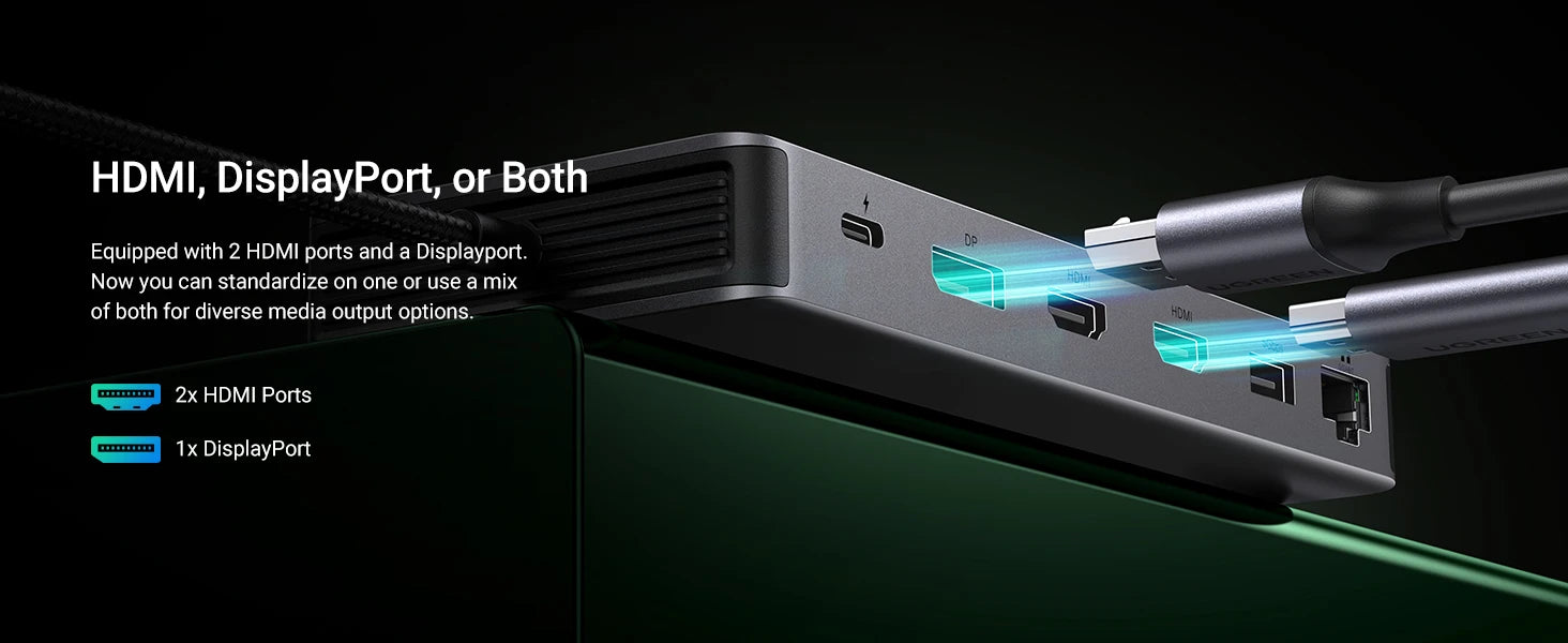13-in-1 Triple Display USB-C Docking Station with 4K 60Hz HDMI - 10