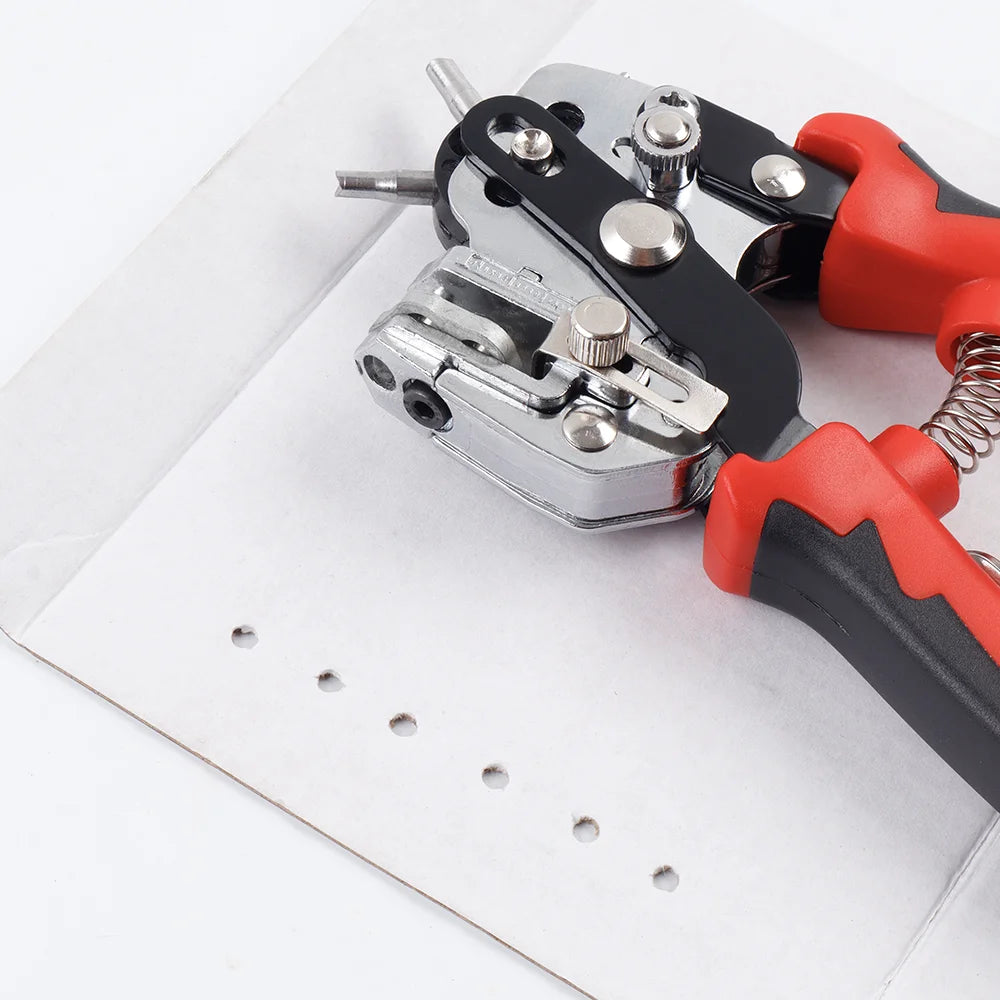 Heavy-Duty Rotary Leather and Belt Hole Puncher
