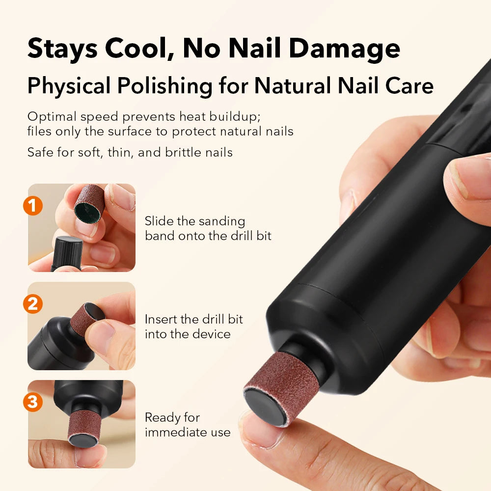 Electric Rechargeable Foot Callus Grinder and Nail Care Tool - 12