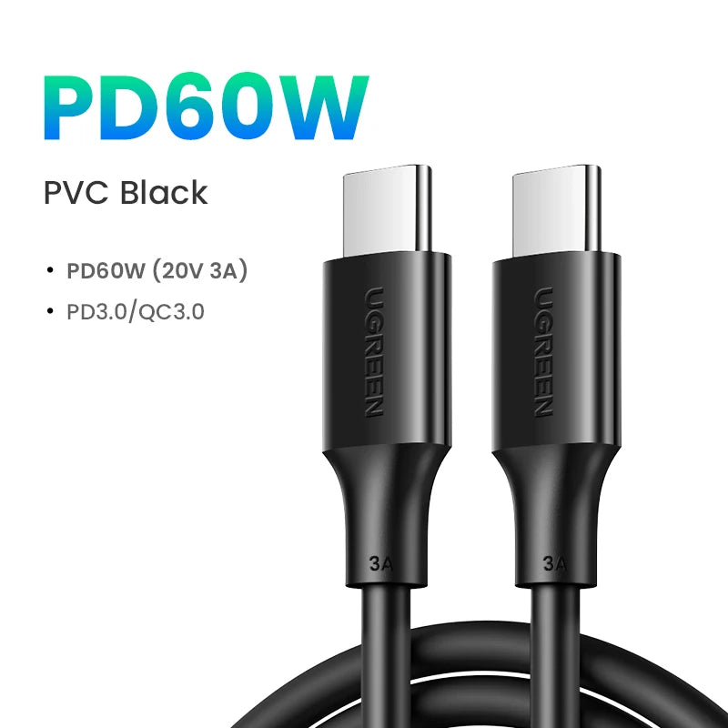 100W USB-C to USB-C Fast Charging and Data Sync Cable - 23