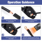 Manual Cold Crimping Pliers for 5A-200A Copper Lugs