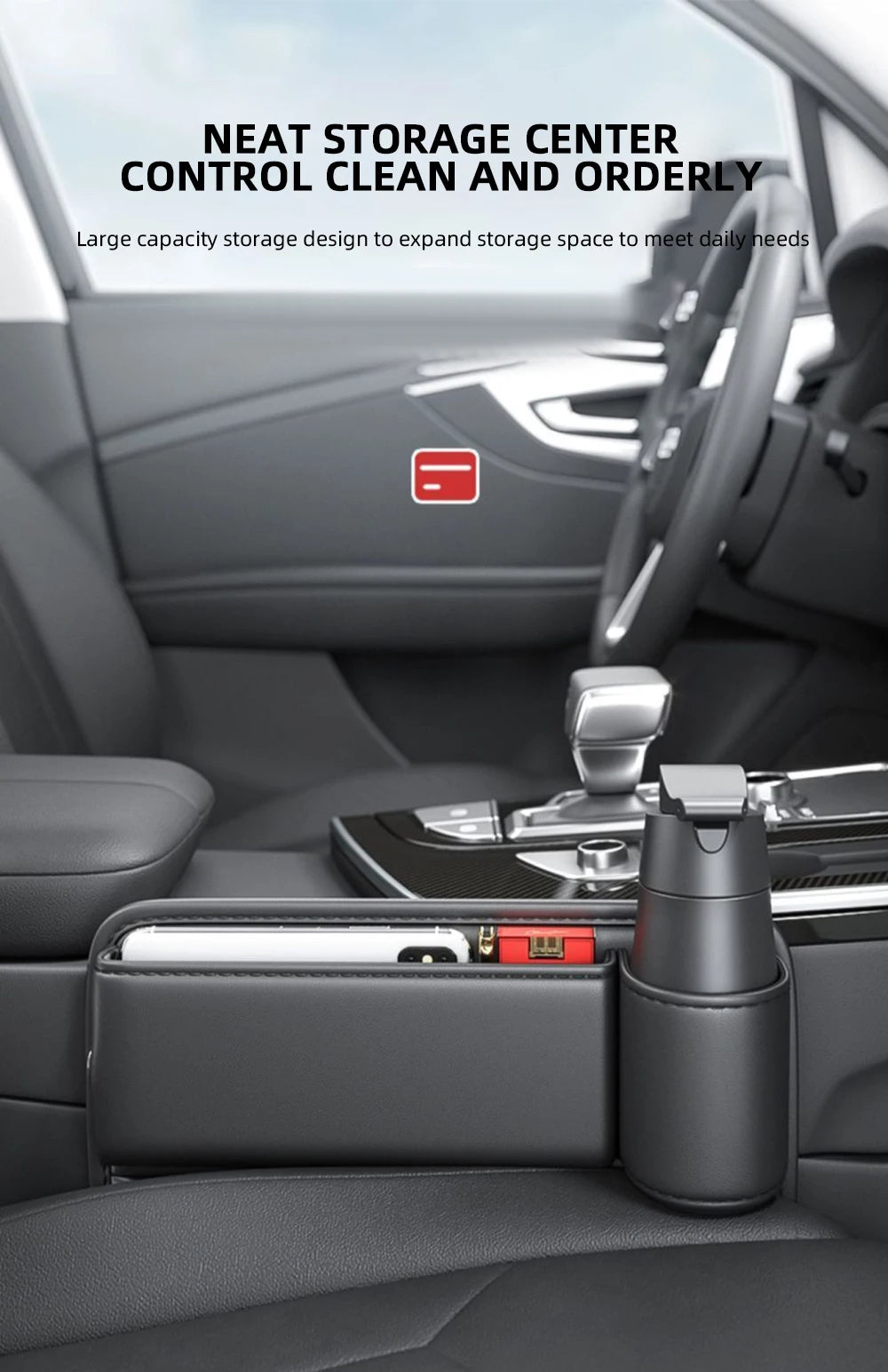 Car Seat Gap Organizer and Console Side Storage Box