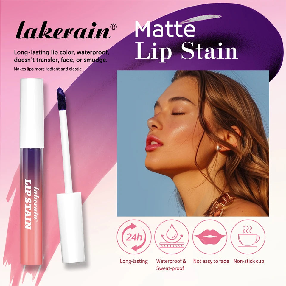 Waterproof Peel-Off Long-Lasting Lip Stain Tint - 7