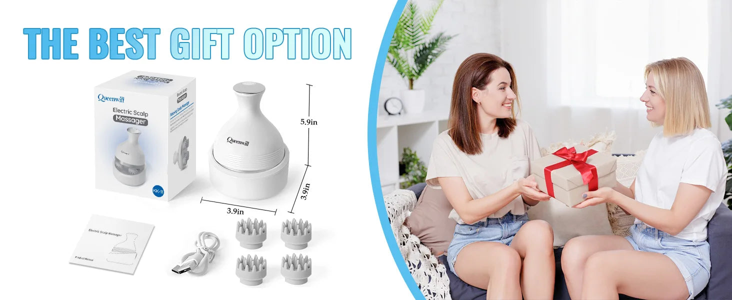 Electric Scalp and Full Body Deep Tissue Massage Tool - 16