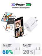 20W USB-C Fast Wall Charger for iPhone and Smartphones