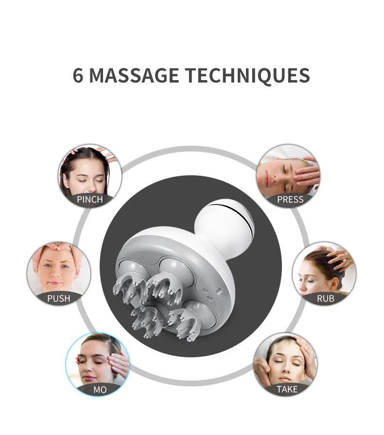 Electric Cordless Scalp and Body Massager