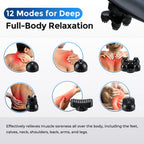 Handheld Percussion Deep Tissue Body Massager with 6 Heads
