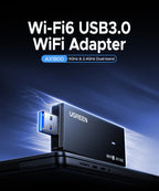 AX1800 WiFi 6 USB 3.0 Dual-Band Wireless Network Adapter for PC