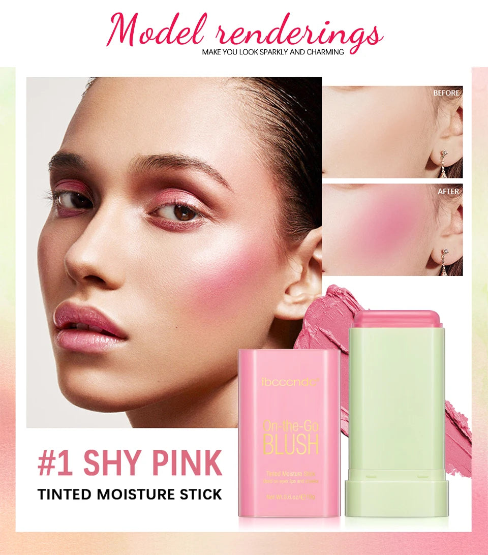 Cream Blush Stick for Lips and Cheeks - 10