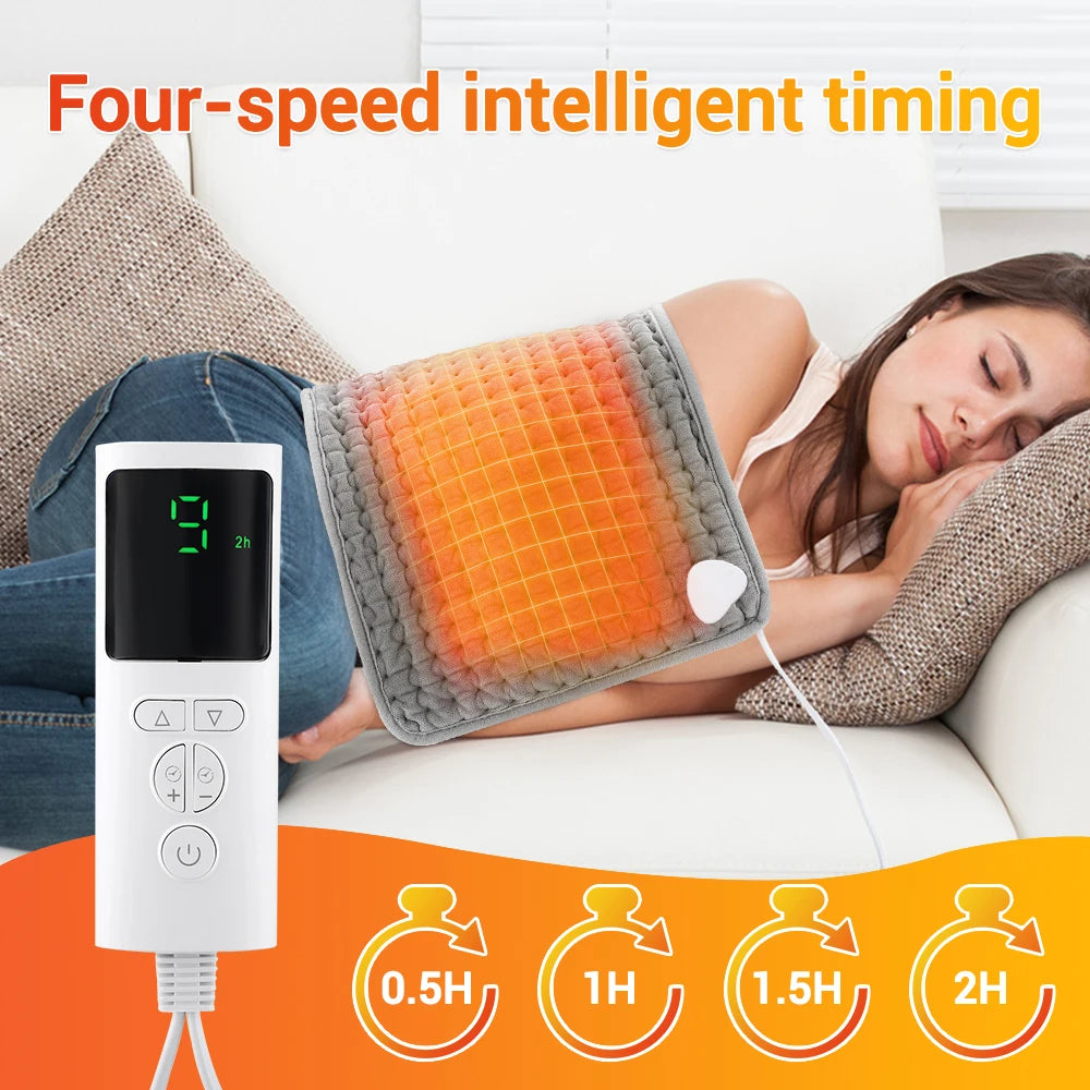 Electric Heating Pad with Waist Belt for Pain Relief and Warmth - 4
