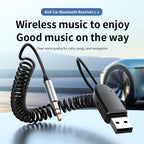 Bluetooth 5.4 AUX Audio Receiver for Car Stereo and Home Speakers