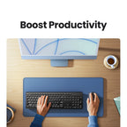 Wireless 2.4GHz Full-Size Computer Keyboard for Laptop and Desktop