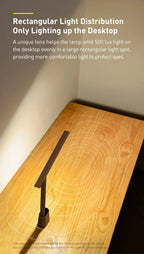 Rechargeable Auto-Dimming LED Desk Lamp for Study and Reading