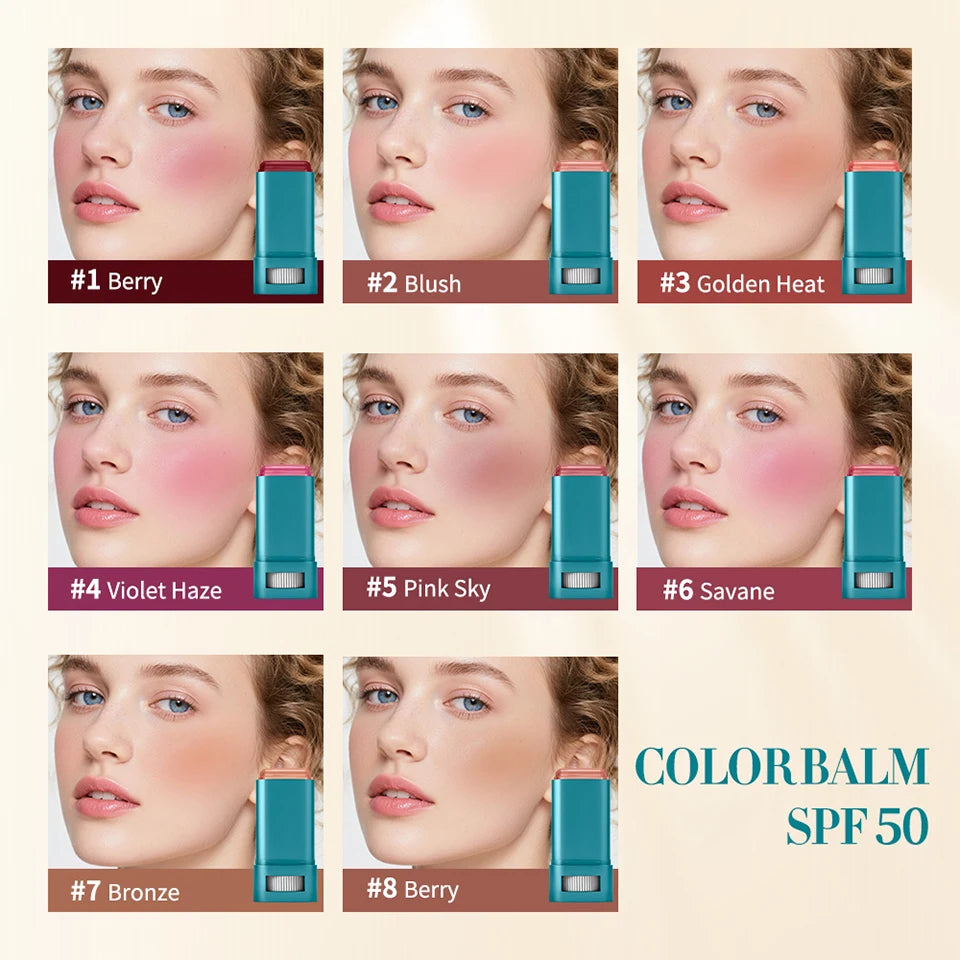 Color Correcting CC Cream and Sunscreen Blush Stick Duo Set