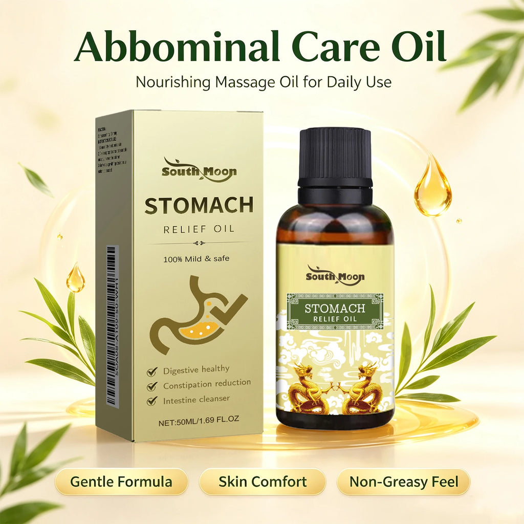 Herbal Abdominal Massage Oil for Digestive Relief