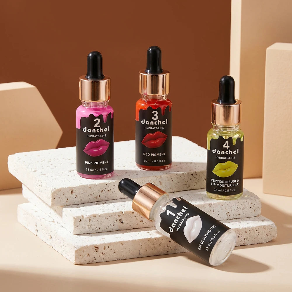 4-Step Lip Care and Exfoliation Treatment Set
