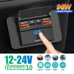 3 or 4 Port USB PD and QC3.0 Fast Charging Socket with LED Display