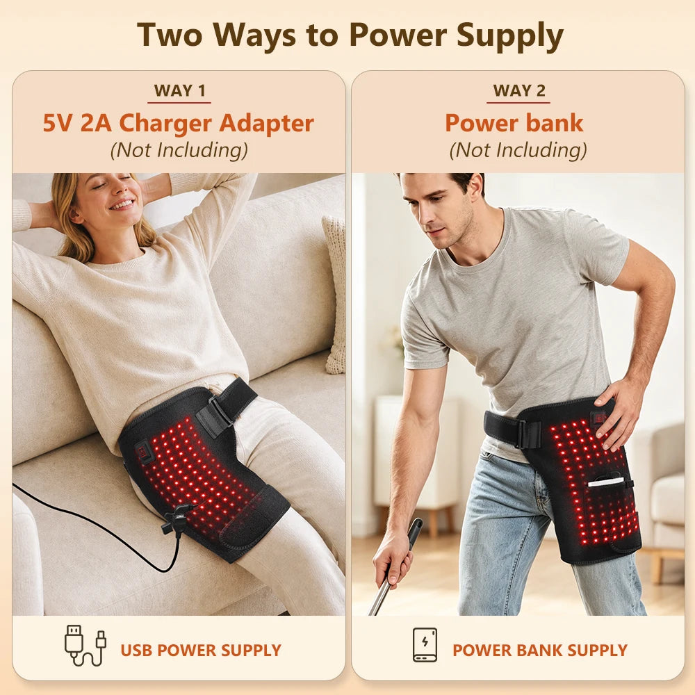 Red Light Therapy Heated Hip Support Wrap - 11