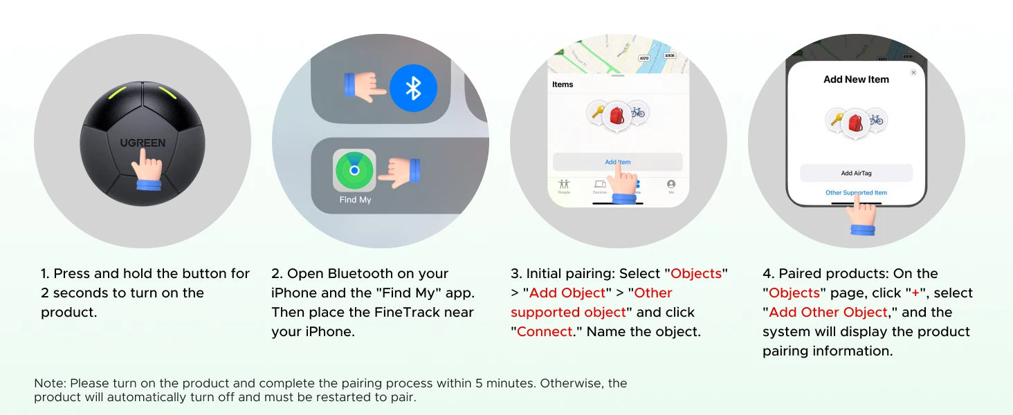 Smart Bluetooth Item Tracker Compatible with Apple Find My - 20