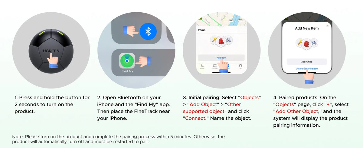 Smart Bluetooth Item Tracker for Apple Find My