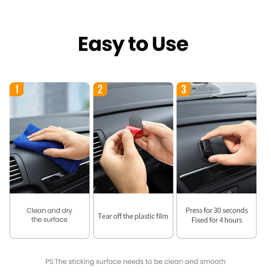 Self-Adhesive Wall and Car Hooks for Cable Management - 14