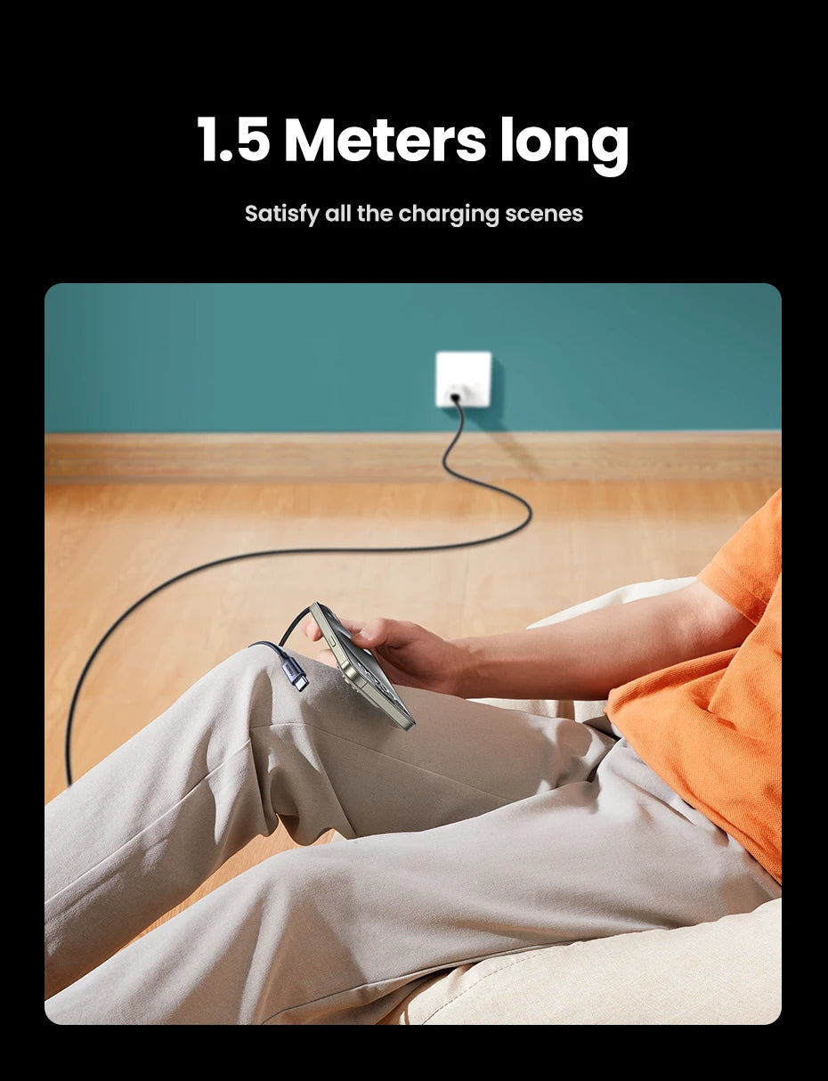 100W 2-in-1 USB-C Fast Charging Cable