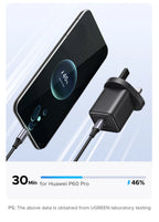 30W GaN 3-Port USB-C Fast Wall Charger