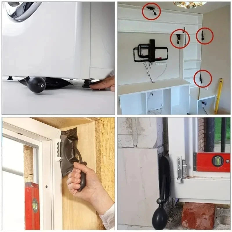 Inflatable Air Pump Wedge Alignment Tool for Doors and Windows