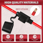 18AWG Car USB Charger Socket Wire Harness with 10A Fuse 60cm