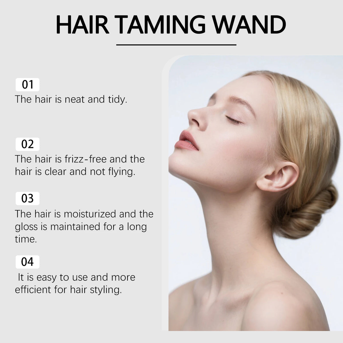 Anti-Frizz Hair Finishing Stick for Flyaways and Sleek Styling