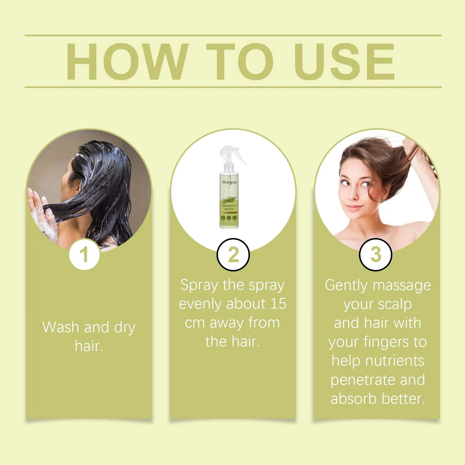 Rosemary Strengthening Hair Spray for Oil Control and Frizz - 12