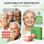 Comfort Fit Silicone Snap-On Dentures for Instant Smile