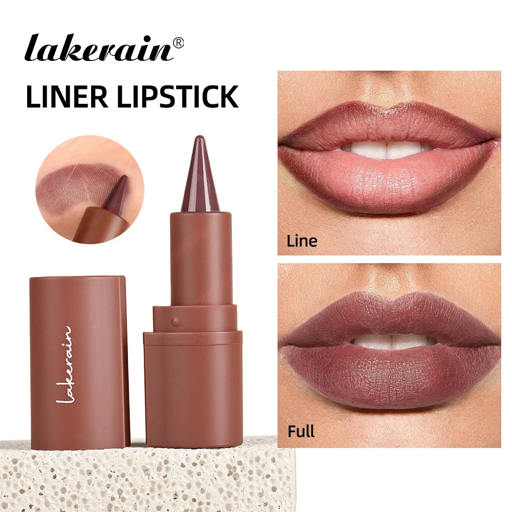 2-in-1 Waterproof Matte Lipstick and Lip Liner - 2