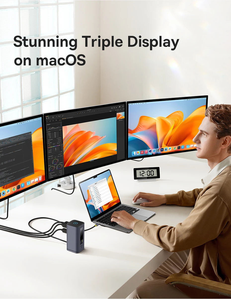 11-in-1 USB-C Triple Display Docking Station 4K 60Hz