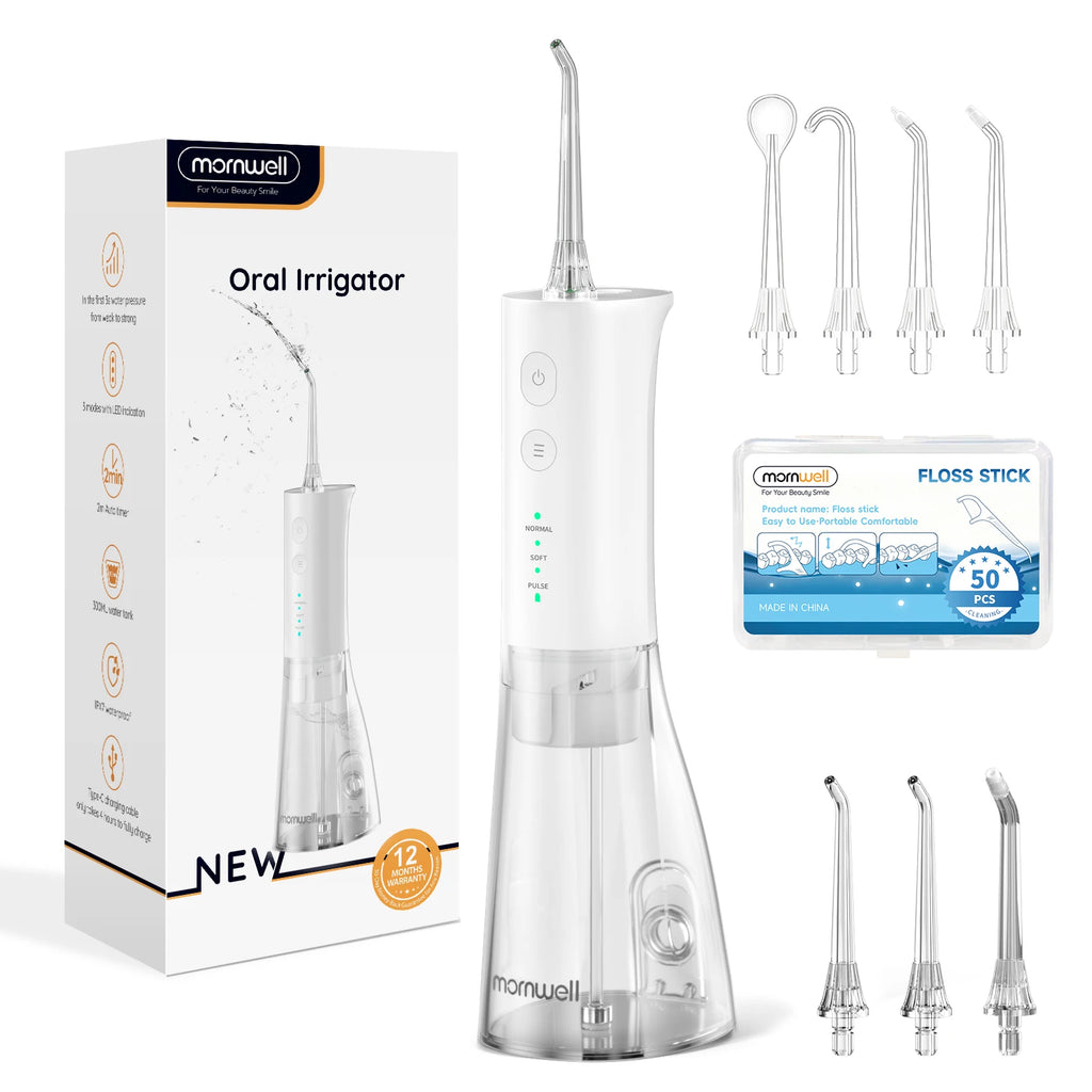 Portable Rechargeable Electric Water Flosser for Teeth Cleaning