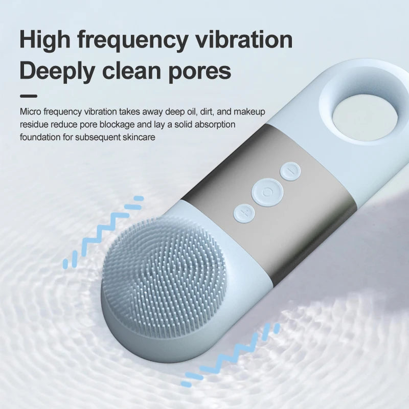 Hot and Cold Facial Cleansing Brush with Massager - 3