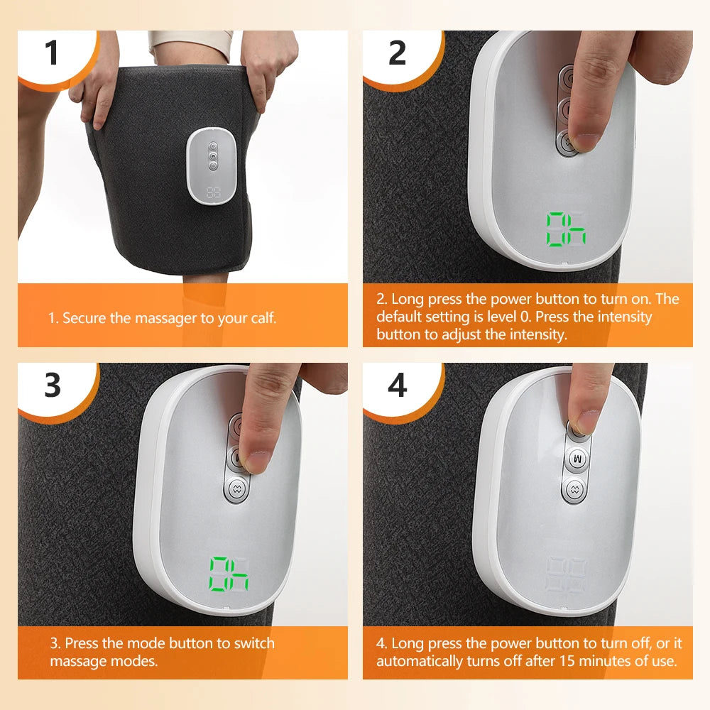 Wireless Air Compression Calf Massager for Muscle Recovery