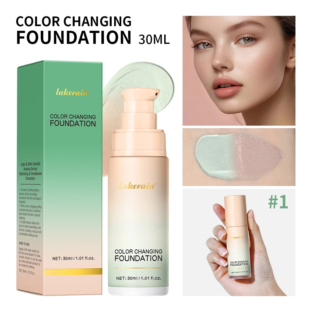 Color-Changing Liquid Foundation for Flawless Skin - 21