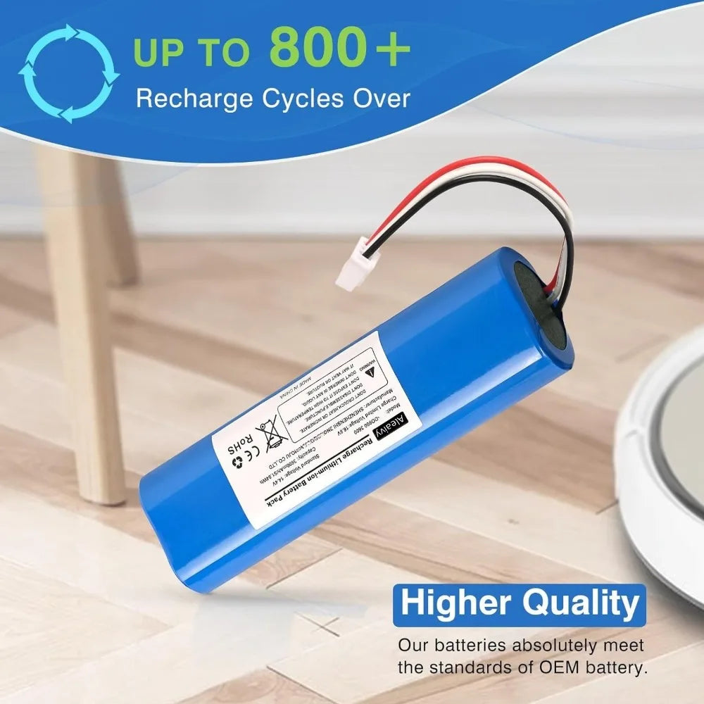 Replacement 6800mAh Battery for Deebot Ozmo Robot Vacuums