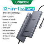 10-in-1 Dual HDMI USB-C Docking Station with 100W PD and 8K Support