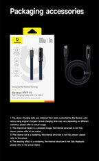 100W USB-C Fast Charging Cable with 90-Degree Elbow Connector