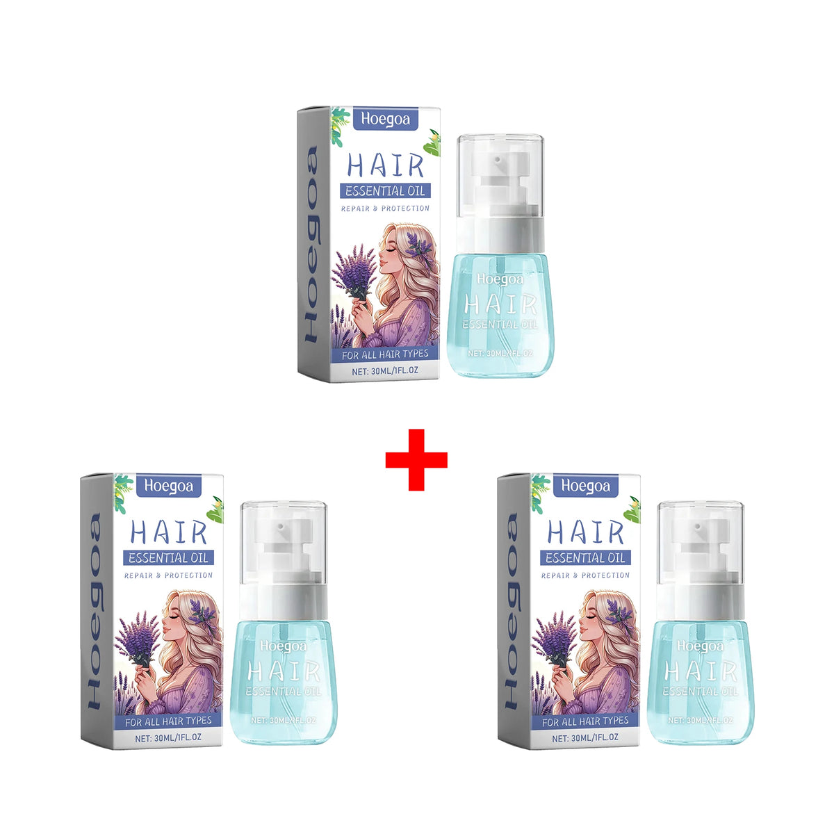 Lavender Essential Oil for Hair Repair and Frizz Control